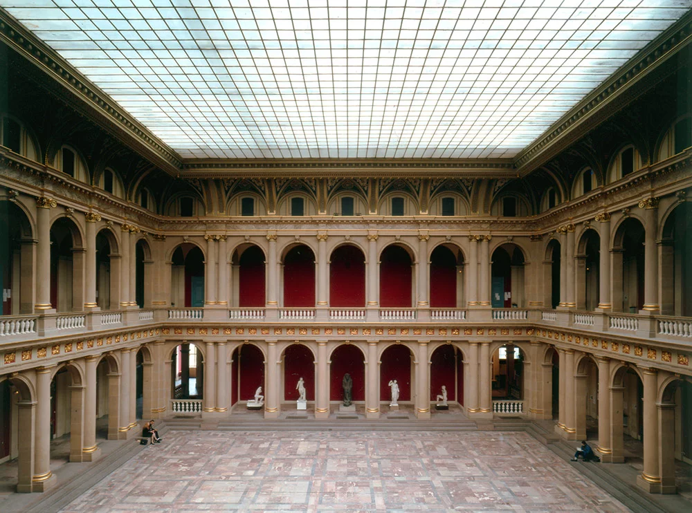 palais universitaire à Strasbourg - 67 - rénovation des fresques de l'aula - photo Luc Boegly ©