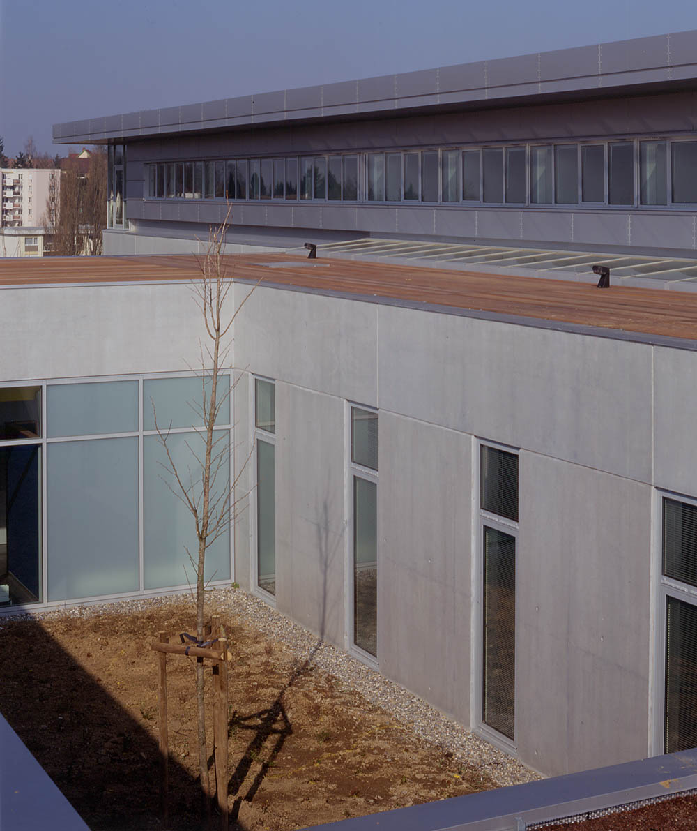 oncologie - hôpital Emile Müller à Mulhouse - 68 - toiture terrasse nord - photo Luc Boegly ©