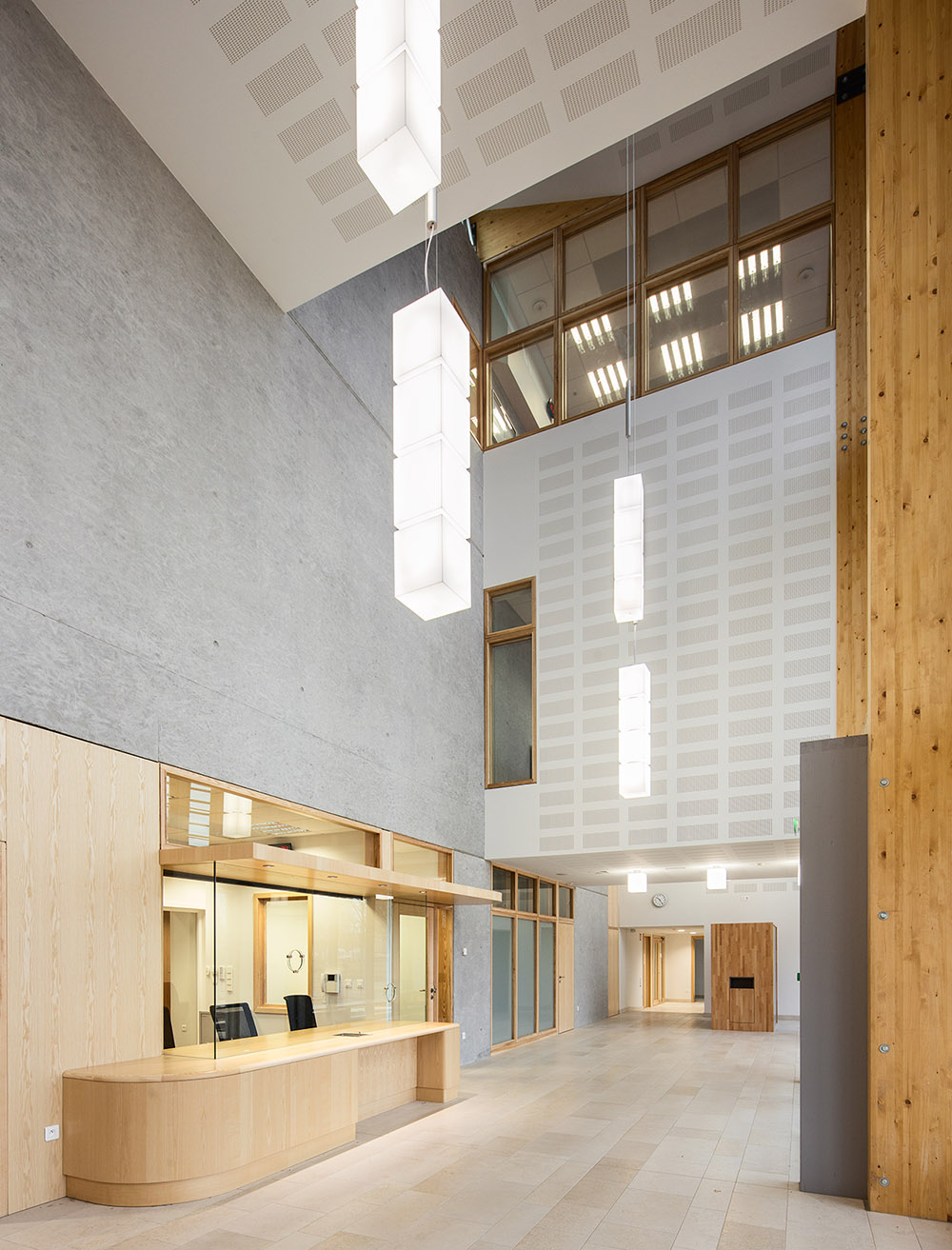 Palais de Justice à Haguenau - 67 - salle des pas perdus - photographie Luc Boegly ©