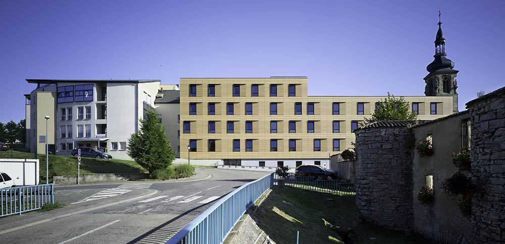 hôpital le Secq de Crépy à Boulay - 57<br /> - façade nord - photo Luc Boegly ©
