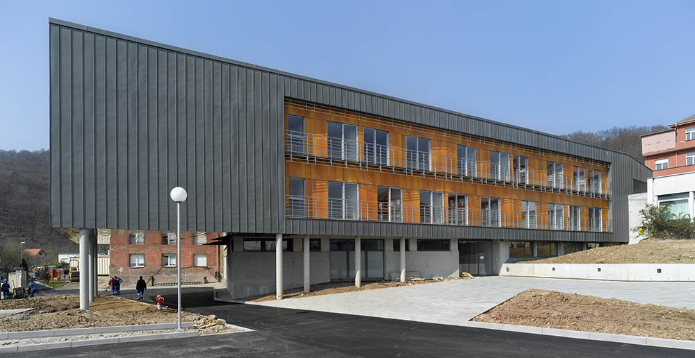 pneumologie et irm - hôpital Sainte Catherine à Saverne - 67 - façade d'entrée - photo Luc Boegly ©