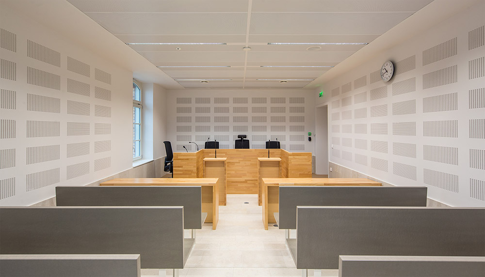 Palais de Justice à Haguenau - 67 - salle d'audience des Prud'hommes - photographie Luc Boegly ©