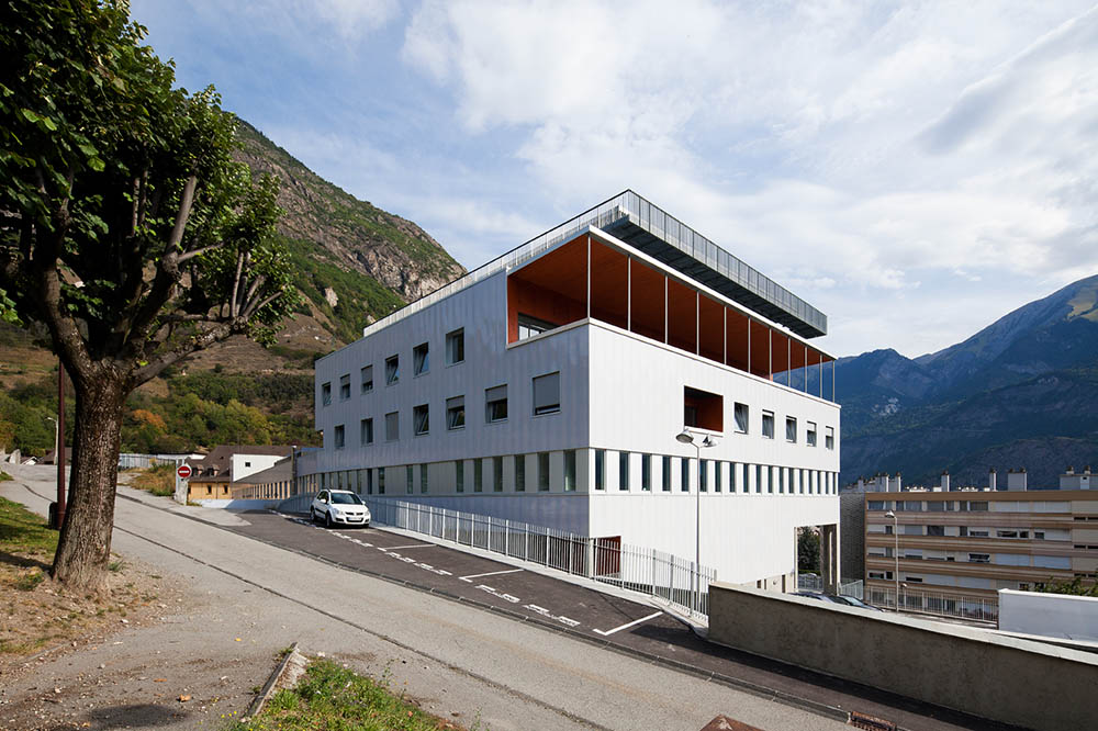 extensions de l'hôpital de Saint-Jean de Maurienne – 73 - angle sud-ouest - photo Luc Boegly ©