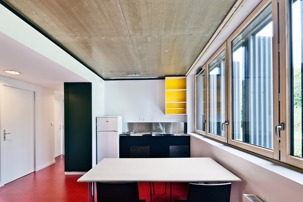 résidence internationale pour étudiants à Chambéry - 73 - espace commun des collocations - photo Luc Boegly ©
