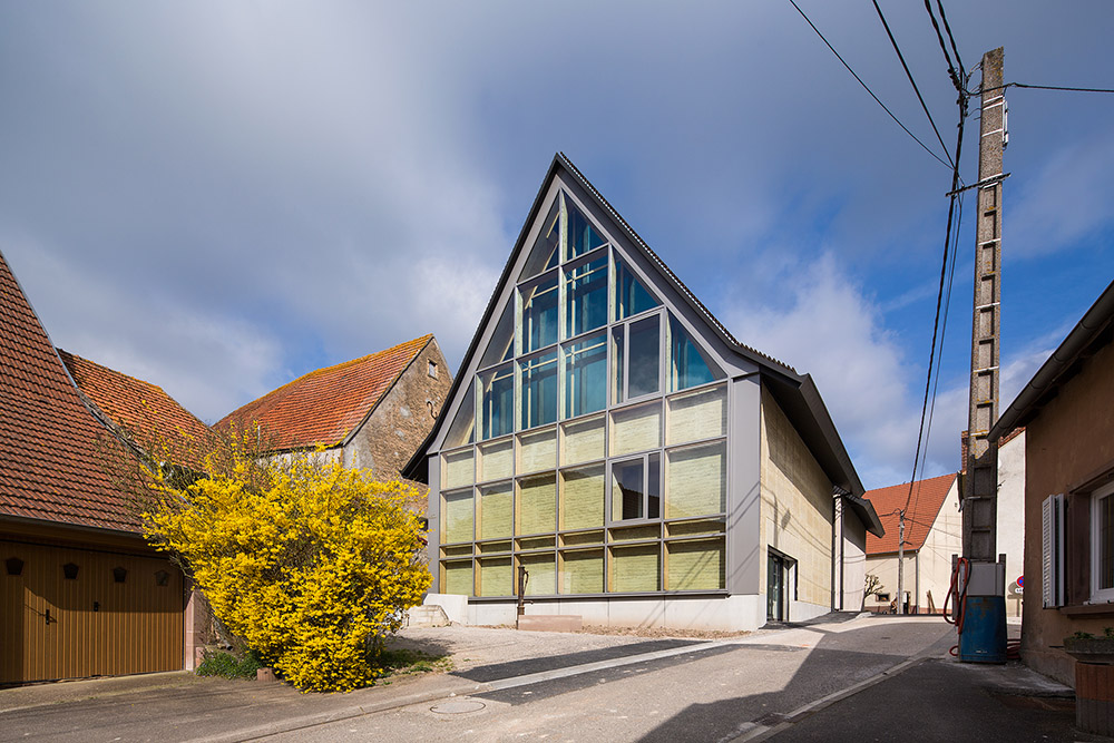 centre d'interprétation du patrimoine archéologique de Dehlingen - 67 - façade sud - photographie Luc Boegly ©