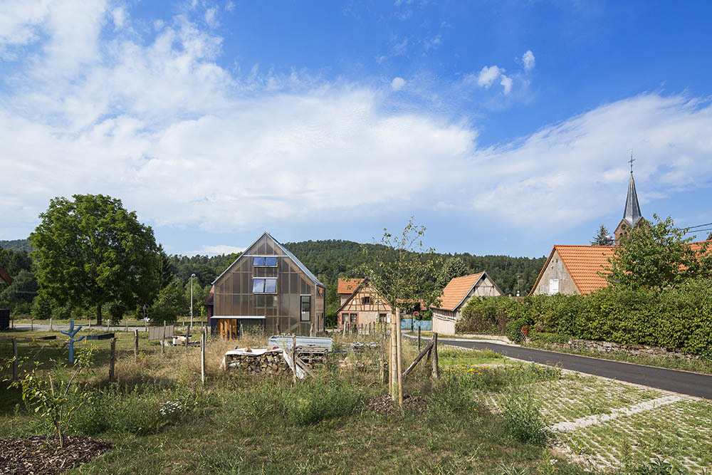 maison 440 à Sparsbach - 67 - intégration de la maison dans le patrimoine alsacien - photo Luc Boegly ©