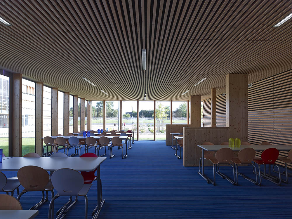 collège 600 à Châtelaudren Plouagat - 22 - salle de restauration - Stéphane Chalmeau ©