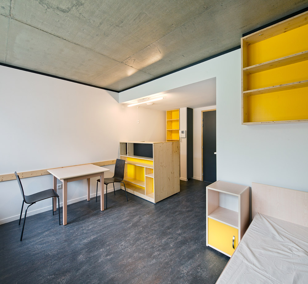 résidence internationale pour étudiants à Chambéry - 73 - studio - photo Luc Boegly ©